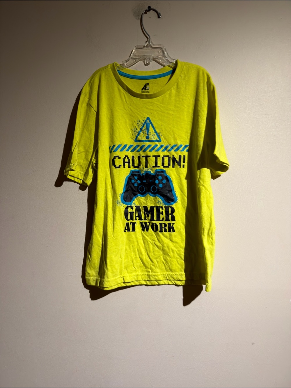American Dream Neon Yellow Graphic Logo Tee